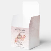 Ein kleiner Kürbis blüht die rosa Babydusche Geschenkschachtel (Geöffnet)