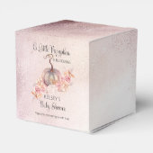 Ein kleiner Kürbis blüht die rosa Babydusche Geschenkschachtel (Rückseite)