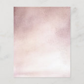 Ein kleiner Kürbis blüht Pink Baby Bingo Card (Rückseite)