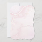 Ein kleiner Kürbis blüht Pink Baby Dusche Invi Einladung (Rückseite)