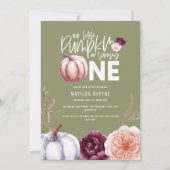 Ein kleiner Kürbis, blumengeschmückt im Herbst 1. (Vorderseite)