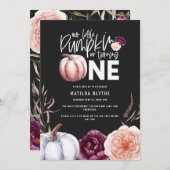 Ein kleiner Kürbis, blumengeschmückt im Herbst 1. (Vorne/Hinten)