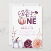 Ein kleiner Kürbis, blumengeschmückt im Herbst 1. (Vorderseite)