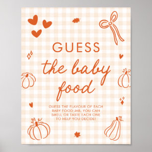 Ein kleiner Kürbis - Errate das Babynahrung-Spiel Poster