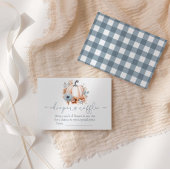 Ein kleiner Kürbis fällt Windelschlag Begleitkarte