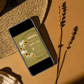 Ein kleiner Kürbis | Green | Sonnenblumen Babydusc Einladung