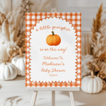 Ein Kleiner Kürbis Herbst-Baby-Shower-Willkommenss