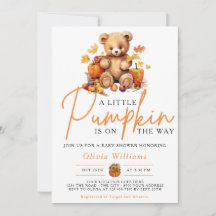 Ein Kleiner Kürbis Herbst Floral Baby Shower