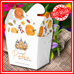 Ein Kleiner Kürbis Herbst Floral Baby Shower Geschenkschachtel