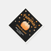 Ein kleiner Kürbis in die Patchbaby-Dusche Serviette (Ecke)