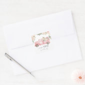 Ein kleiner Kürbis ist auf dem Way Square Sticker (Umschlag)