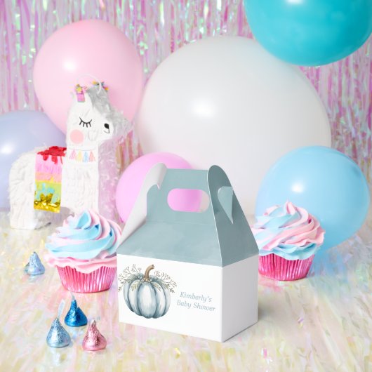 Ein kleiner Kürbis ist auf dem Weg Babydusche Geschenkschachtel (Party)