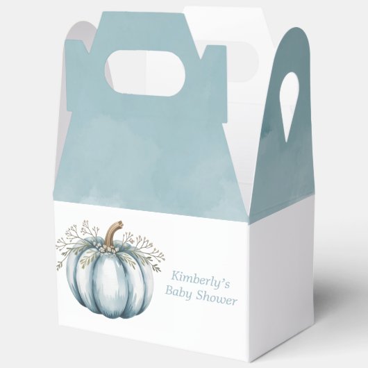 Ein kleiner Kürbis ist auf dem Weg Babydusche Geschenkschachtel (Offen)