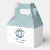 Ein kleiner Kürbis ist auf dem Weg Babydusche Geschenkschachtel (Rückseite)