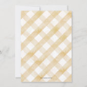 Ein kleiner Kürbis ist auf dem Weg Babydusche lade Einladung (Rückseite)