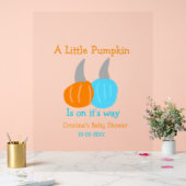 Ein kleiner Kürbis ist auf dem Weg, Babydusche ora Acrylschild (Hochzeit)