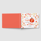 Ein kleiner Kürbis ist auf dem Weg Herbst Baby Dus Gästebuch (Voll)