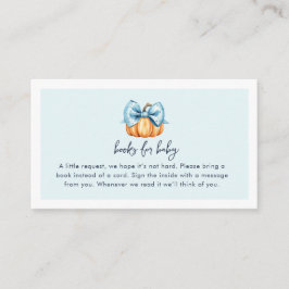 Ein kleiner Kürbis ist auf dem Weg, Junge Babydusc Begleitkarte