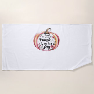 ein kleiner Kürbis ist auf dem Weg Klassischer T - Strandtuch