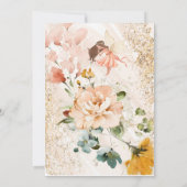 Ein kleiner Kürbis ist auf dem Weg zum Baby-Duschb Einladung (Rückseite)