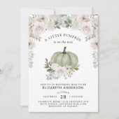 Ein kleiner Kürbis ist auf dem Weg zum Blumenmarkt Einladung (Vorderseite)