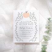 Ein kleiner Kürbis ist auf dem Weg zur Babydusche