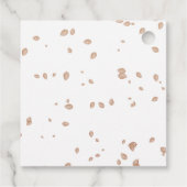 Ein kleiner Kürbis ist auf dem Weg zur Babydusche Geschenkanhänger (Rückseite)