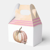 Ein kleiner Kürbis ist auf dem Weg zur Babydusche Geschenkschachtel (Rückseite)