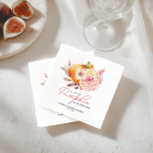 Ein kleiner Kürbis ist auf dem Weg zur Babydusche Serviette