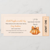 Ein kleiner Kürbis ist auf dem Weg zur Einladung (Vorne/Hinten)