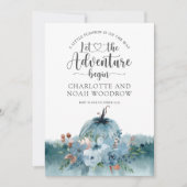 Ein kleiner Kürbis ist auf dem Weg zur Schwangersc Ankündigung (Vorderseite)