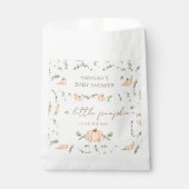 Ein kleiner Kürbis ist auf der Way Baby Dusche Geschenktütchen (Vorderseite)