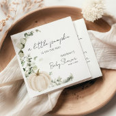 Ein kleiner Kürbis ist auf der Way Baby Dusche Serviette