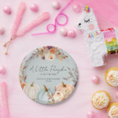 Ein kleiner Kürbis ist auf der Way Fall Baby Dusch Pappteller (Party)