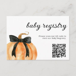 Ein kleiner Kürbis ist fast hier Babydusche Begleitkarte