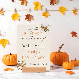 Ein kleiner Kürbis ist unterwegs - Baby Dusche