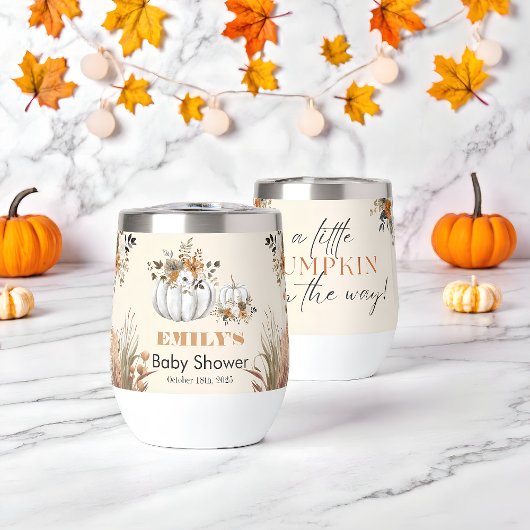 Ein kleiner Kürbis ist unterwegs - Baby Dusche