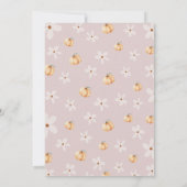 Ein kleiner Kürbis ist unterwegs Baby Dusche Einladung (Rückseite)