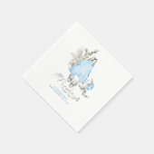 Ein kleiner Kürbis ist unterwegs - Babydusche. Serviette (Ecke)