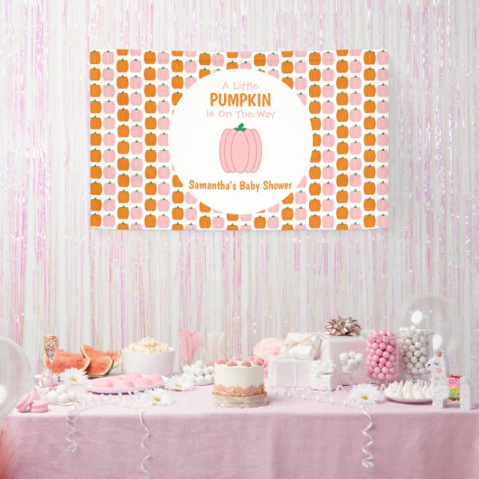 Ein kleiner Kürbis ist unterwegs Banner (Party)