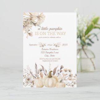 Ein kleiner Kürbis ist unterwegs Einladung