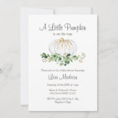 Ein kleiner Kürbis ist unterwegs Einladung (Vorderseite)