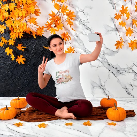 Ein kleiner Kürbis ist unterwegs - Mama soll sein T-Shirt