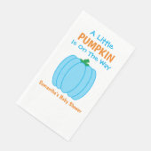 Ein kleiner Kürbis ist unterwegs Serviette (Ecke)