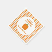 Ein kleiner Kürbis ist unterwegs Serviette (Ecke)