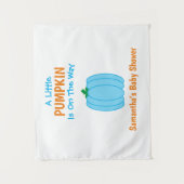 Ein kleiner Kürbis ist unterwegs Wandteppich (Vorderseite)