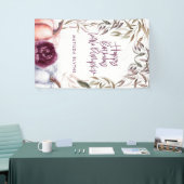 Ein kleiner Kürbis lila Blumenfall Geburtstag Banner (Messeveranstaltung)