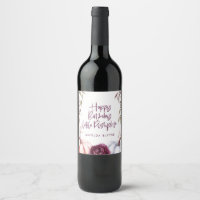 Ein kleiner Kürbis lila Blumenfall Geburtstag