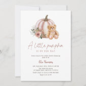 Ein kleiner Kürbis Vintager Kürbiskürbis Einladung (Vorderseite)