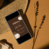 Ein kleiner Kürbisbaby-Dusche dunkelbrauner Fall Einladung